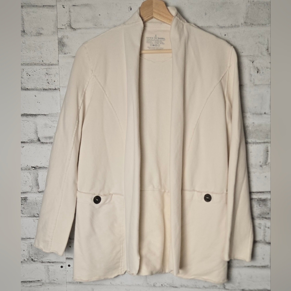 Neon Buddha Cream Color Long Cardigan | SIZE XS